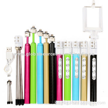 Bluetooth Selfie Sticks, Support Adjust Focal Length, 120mAh Battery Capacity